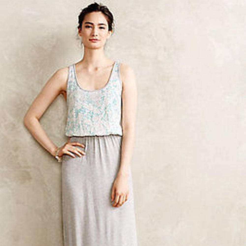 ANTHROPOLOGIE Mela Racerback Maxi Dress M NWT $178
